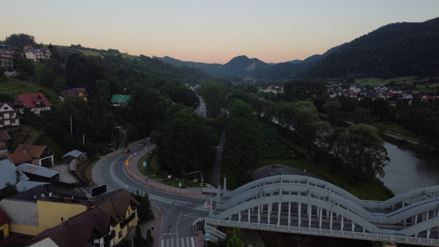 Paulina Chudoba - Rozbudowywany odcinek drogi powiatowej nr 1636 K Krościenko-Szczawnica w miejscowości Szczawnica (3)